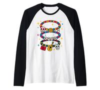 Día de Los Muertos Bracelet d'amitié Motif tête de Mort Manche Raglan