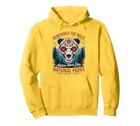 Dia de Los Muertos Calavera Bear Protect Parcs nationaux américains Sweat à Capuche