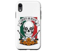 Dia de Los Muertos Calavera Pistolet Mexicain Liberty Or Death Coque pour iPhone XR