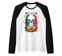 Dia de Los Muertos Calavera Pistolet Mexicain Liberty Or Death Manche Raglan