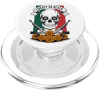 Dia de Los Muertos Calavera Pistolet Mexicain Liberty Or Death PopSockets PopGrip pour MagSafe