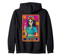 Dia De Los Muertos Carte de Tarot Infirmière La Lorona Sweat à Capuche
