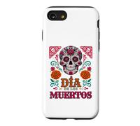 Dia de Los Muertos Crâne en Sucre avec Roses Jour des Morts Coque pour iPhone SE (2020) / 7/8