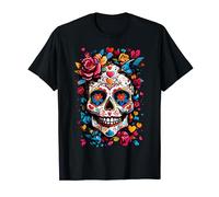 Dia De los Muertos Crâne en sucre Motif Jour des morts T-Shirt