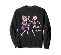 Día de Los Muertos Disfraz Mujer Hombre Niños Esqueleto Sweatshirt