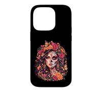 Dia De Los Muertos Half Sugar Skull La Catrina Woman Coque pour iPhone 14 Pro
