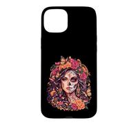 Dia De Los Muertos Half Sugar Skull La Catrina Woman Coque pour iPhone 15 Plus