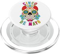 Dia de Los Muertos Mexican Face Homme Cinco de Mayo PopSockets PopGrip pour MagSafe