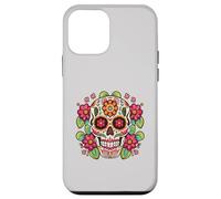Dia De Los Muertos Tête de Mort Florale en Sucre La Catrina Halloween Coque pour iPhone 12 Mini