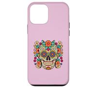 Dia De Los Muertos Tête de Mort Florale en Sucre La Catrina Halloween Coque pour iPhone 12 Mini