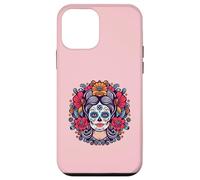 Dia De Los Muertos Tête de Mort Motif Floral La Catrina Day of Dead Coque pour iPhone 12 Mini