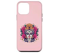 Dia De Los Muertos Tête de Mort Motif Floral La Catrina Day of Dead Coque pour iPhone 12 Mini