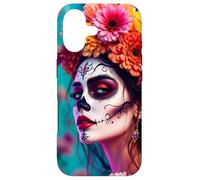 Dia de Los Muertos tête Femme Mexicaine Mexique Sugar Skull Coque pour iPhone 17