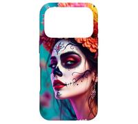 Dia de Los Muertos tête Femme Mexicaine Mexique Sugar Skull Coque pour iPhone 17 Pro