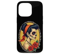 Dia De Los Muertos Woman - Rétro Tatouage Style 1 - Fan Fun Coque pour iPhone 13 Pro