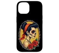 Dia De Los Muertos Woman - Rétro Tatouage Style 1 - Fan Fun Coque pour iPhone 14