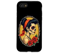 Dia De Los Muertos Woman - Rétro Tatouage Style 1 - Fan Fun Coque pour iPhone SE (2020) / 7/8