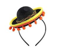 Dia De Muertos Chapeau Sombrero Bandeau Mexicains Festival Costume Bandeau Facile à Porter Coiffe pour Adultes Enfants Animaux Mexicains Chapeau Bandeau Fantaisie Cerceau à Cheveux