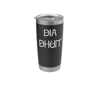 Dia Dhuit gaélique Gobelet isotherme en acier inoxydable double paroi