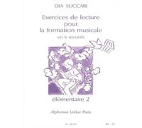 Méthodes et pédagogie LEDUC DIA SUCCARI - EXERCICES DE LECTURE POUR LAFORMATION MUSICALE VOL.6 ELEMENTAIRE 2 Formation musicale - solfège