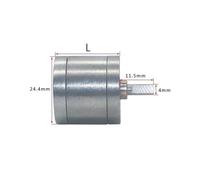 Dia25mm gear reducer 4mm shaft geared reductor speed spur gearbox case small gear reduction case gear reduction box JGA25 IINKUEYK(With 2.0,1 to 9.6 with 2.0)