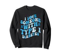 Diabète de Type 1 Hommes Femmes Sensibilisation au diabète Diabétique Sweatshirt