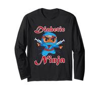 Diabetes Fighter Ninja T1D Diabetic Aweness Months Manche Longue