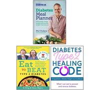 Diabetes Meal Planner [Hardcover], The Hairy Bikers Eat to Beat Type 2 Diabetes & Diabetes Type 2 Healing Code 3 Books Collection Set