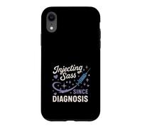 Diabetes Warrior T1D Support Humour Maladie Chronique Fierté Coque pour iPhone XR