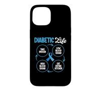 Diabétique Life Take Insuline Low Blood Sugar Type 1 Diabète Coque pour iPhone 15