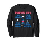 Diabétique Life Take Insuline Low Blood Sugar Type 1 Diabète Manche Longue