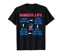 Diabétique Life Take Insuline Low Blood Sugar Type 1 Diabète T-Shirt