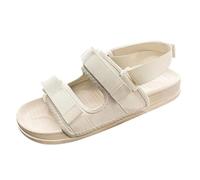 Diabétiques pantoufles, Sandales Orthopédiques Réglables, Chaussures de rééducation, sandale Unisexes légères et larges (Beige A, Adulte, Homme, 42, Numérique, Système Taille Chaussures EU, Moyen)