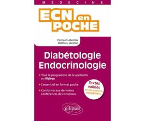 Diabétologie-endocrinologie - Clément Lebreton - Ellipses - Poche - Scolaire / Universitaire