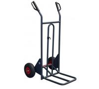 Diable à basculement assisté bavette repliable à poignées à garde 350 kg