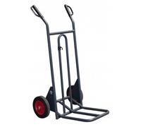 Diable à basculement assisté bavette repliable à poignées à garde 350 kg