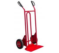 Diable à poignées à garde 250 kg - Bavette fixe et repliable - Type de roues au choix