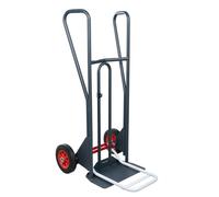 Diable à poignées fermées avec bavette repliable - DBA 350 kg - Type de roues au choix