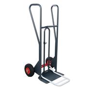 Diable à poignées fermées avec bavette repliable - DBA 350 kg - Type de roues au choix