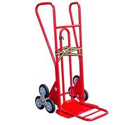 FIMM Diable à poignées fermées Charge 250 kg bavette fixe et repliable Roues étoiles CC Ø 3X 160 mm