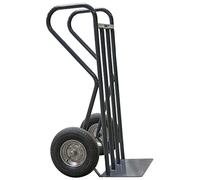 Diable à poignées fermées charge 400 kg bavette fixe roues caoutchouc Diam 400 mm Fimm