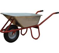 Capito Brouette à caisse profonde ALLCAR 100 l roue gonflable jante acier ave...