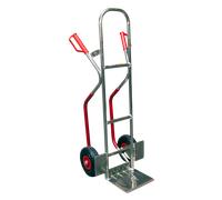 Diable aluminium avec patins bavette fixe 200 kg