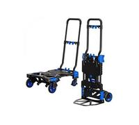 Linxor - Diable, chariot 2 en 1 pliable 4 roues - Charge 137 kg