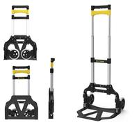 Diable Chariot de Transport Pliant Main Réglable de 63cm à 100cm en Aluminium Charge Max 60kg avec Bandes Elastique HYTAMA Fold Shop