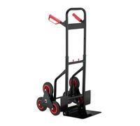 Diable chariot pliable monte-charge mobile support de charges 6 roues léger