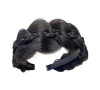 Diable de cheveux : bande de cheveux large en tresses de poissons, bandeau tressé | Tresses d'étirement de la tête, accessoire de mode pour femmes avec dents, coiffure de préhension si