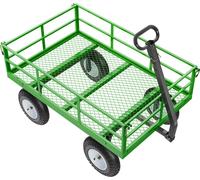Diable de jardin SucceBuy en acier, capacité de charge de 1200 livres, chariot pour charges lourdes avec pneus de 13 pouces