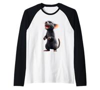 Diable de Tasmanie Marsupial Tasmanie Doux Diable de Proie Manche Raglan