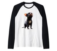 Diable de Tasmanie Marsupial Tasmanie Doux Diable de Proie Manche Raglan